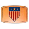 Faux Leather Engravable Patch - Curved Rectangle Thumbnail