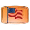 Faux Leather Engravable Patch - Curved Rectangle Thumbnail