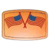 Faux Leather Engravable Patch - Curved Rectangle Thumbnail