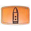 Faux Leather Engravable Patch - Curved Rectangle Thumbnail