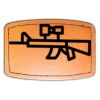 Faux Leather Engravable Patch - Curved Rectangle Thumbnail