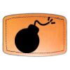 Faux Leather Engravable Patch - Curved Rectangle Thumbnail