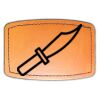 Faux Leather Engravable Patch - Curved Rectangle Thumbnail