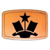 Faux Leather Engravable Patch - Curved Rectangle Thumbnail