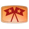 Faux Leather Engravable Patch - Curved Rectangle Thumbnail