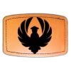 Faux Leather Engravable Patch - Curved Rectangle Thumbnail