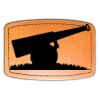Faux Leather Engravable Patch - Curved Rectangle Thumbnail