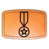 Faux Leather Engravable Patch - Curved Rectangle Thumbnail