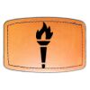 Faux Leather Engravable Patch - Curved Rectangle Thumbnail