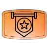 Faux Leather Engravable Patch - Curved Rectangle Thumbnail