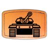 Faux Leather Engravable Patch - Curved Rectangle Thumbnail