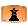 Faux Leather Engravable Patch - Curved Rectangle Thumbnail