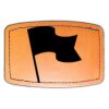 Faux Leather Engravable Patch - Curved Rectangle Thumbnail