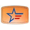 Faux Leather Engravable Patch - Curved Rectangle Thumbnail