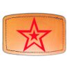 Faux Leather Engravable Patch - Curved Rectangle Thumbnail