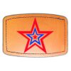 Faux Leather Engravable Patch - Curved Rectangle Thumbnail