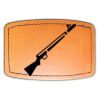 Faux Leather Engravable Patch - Curved Rectangle Thumbnail