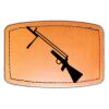 Faux Leather Engravable Patch - Curved Rectangle Thumbnail