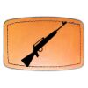Faux Leather Engravable Patch - Curved Rectangle Thumbnail