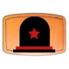 Faux Leather Engravable Patch - Curved Rectangle Thumbnail