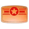 Faux Leather Engravable Patch - Curved Rectangle Thumbnail