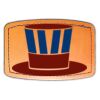 Faux Leather Engravable Patch - Curved Rectangle Thumbnail