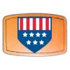 Faux Leather Engravable Patch - Curved Rectangle Thumbnail