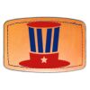 Faux Leather Engravable Patch - Curved Rectangle Thumbnail