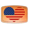 Faux Leather Engravable Patch - Curved Rectangle Thumbnail