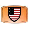 Faux Leather Engravable Patch - Curved Rectangle Thumbnail