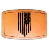 Faux Leather Engravable Patch - Curved Rectangle Thumbnail