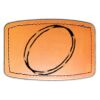 Faux Leather Engravable Patch - Curved Rectangle Thumbnail