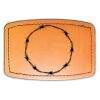 Faux Leather Engravable Patch - Curved Rectangle Thumbnail