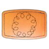Faux Leather Engravable Patch - Curved Rectangle Thumbnail