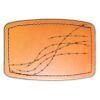 Faux Leather Engravable Patch - Curved Rectangle Thumbnail