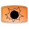 Faux Leather Engravable Patch - Curved Rectangle Thumbnail