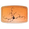 Faux Leather Engravable Patch - Curved Rectangle Thumbnail