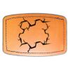Faux Leather Engravable Patch - Curved Rectangle Thumbnail