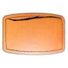 Faux Leather Engravable Patch - Curved Rectangle Thumbnail