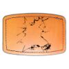 Faux Leather Engravable Patch - Curved Rectangle Thumbnail