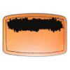 Faux Leather Engravable Patch - Curved Rectangle Thumbnail