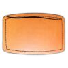Faux Leather Engravable Patch - Curved Rectangle Thumbnail