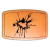 Faux Leather Engravable Patch - Curved Rectangle Thumbnail