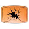 Faux Leather Engravable Patch - Curved Rectangle Thumbnail