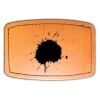 Faux Leather Engravable Patch - Curved Rectangle Thumbnail