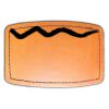 Faux Leather Engravable Patch - Curved Rectangle Thumbnail