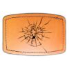 Faux Leather Engravable Patch - Curved Rectangle Thumbnail