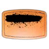 Faux Leather Engravable Patch - Curved Rectangle Thumbnail