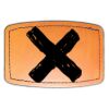 Faux Leather Engravable Patch - Curved Rectangle Thumbnail