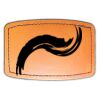 Faux Leather Engravable Patch - Curved Rectangle Thumbnail
